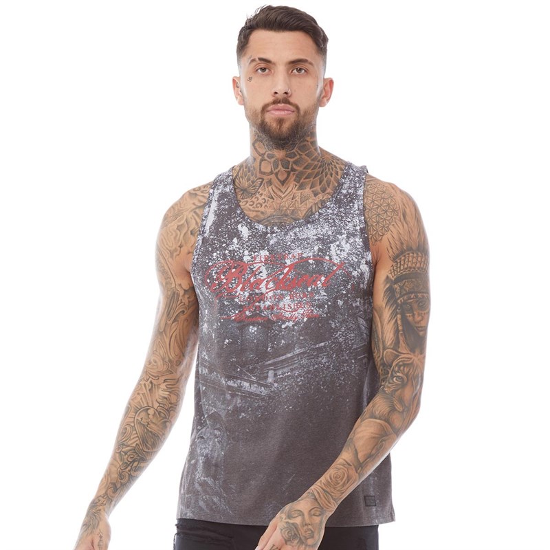 Buy Firetrap Mens Old Night Vest Grey