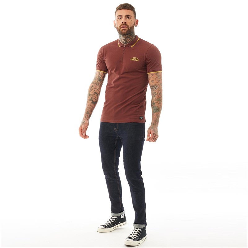 polo reebok homme brun
