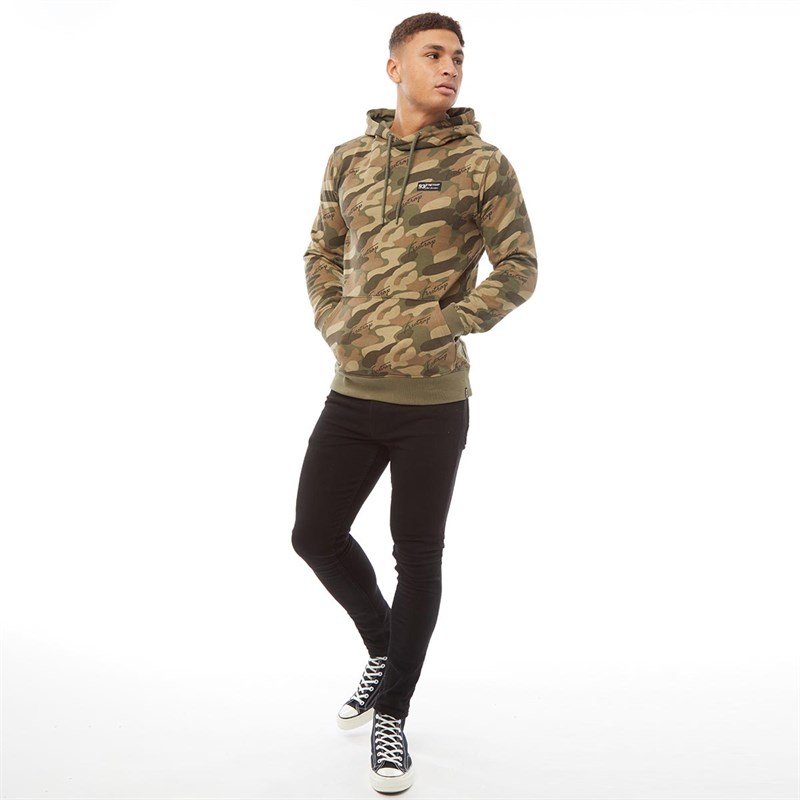 Firetrap Heren Raze OTH Hoodie Groen