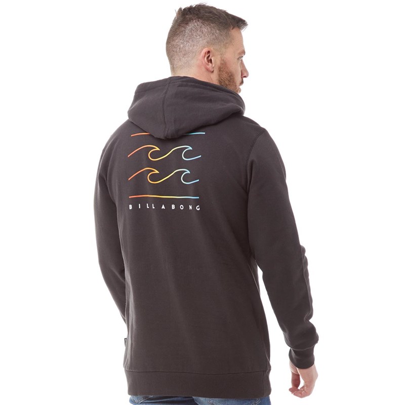 Buy Billabong Mens Surfwear Smooth Lines Fleece Hoodie Black