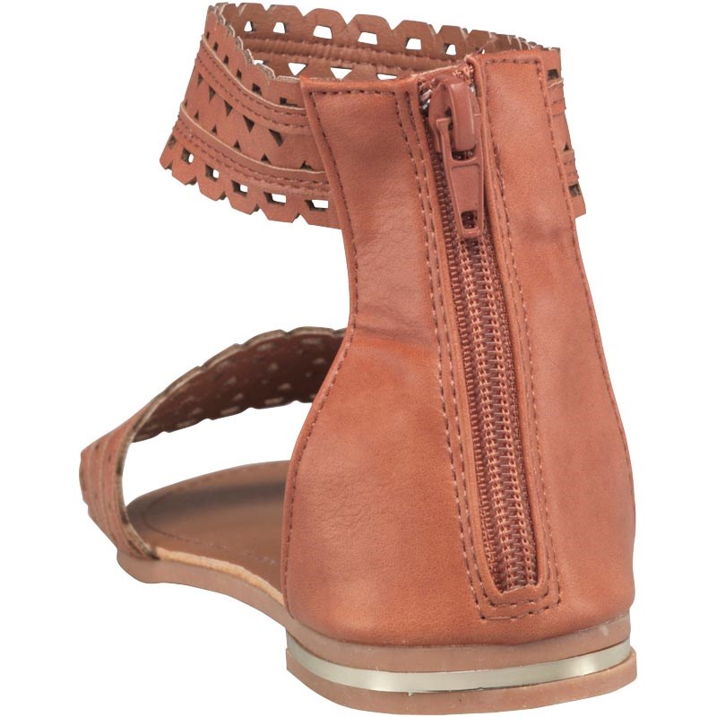 tan lattice sandals