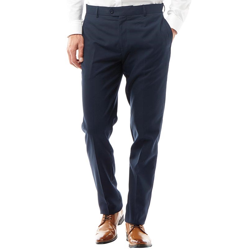 Buy Fluid Mens Slim Fit Formal Trousers Navy