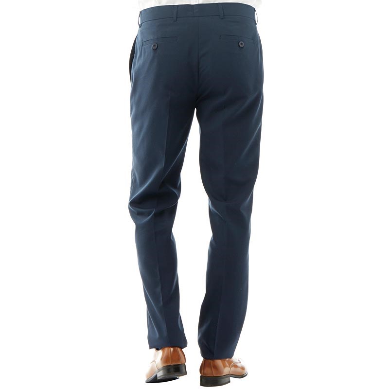 Buy Fluid Mens Slim Fit Formal Trousers Navy