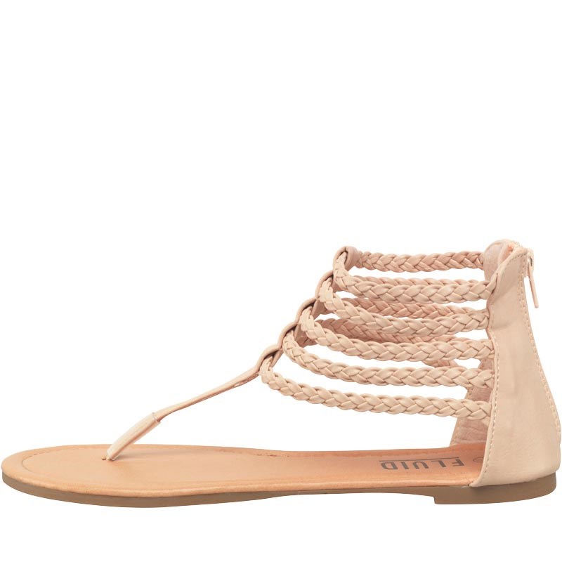 nude gladiator sandals