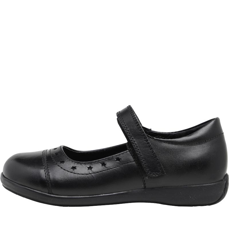 black shoes with velcro straps