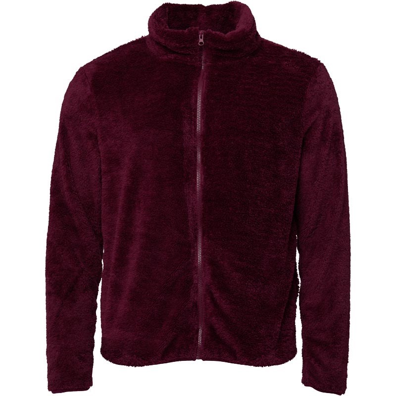 Buy Fluid Mens Zip Through Fleece Wine