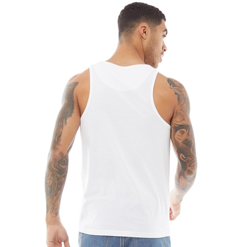 Buy Fluid Mens Muscle Back Vest White