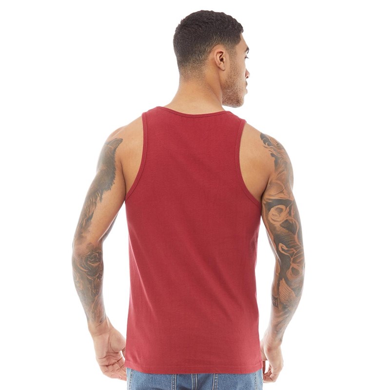 Buy Fluid Mens Muscle Back Vest Red