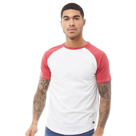 Fluid Heren Raglan T Shirt Wit fluid kopen in de aanbieding