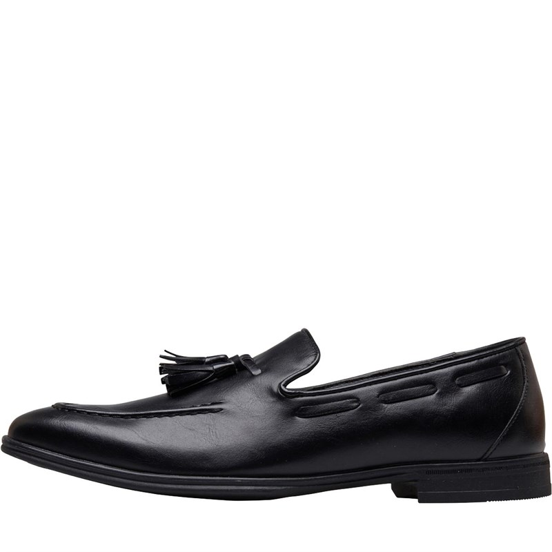 Buy Fluid Mens Tassel Loafer Shoes Black