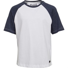 Fluid Jongens Raglan T Shirt Wit fluid kopen in de aanbieding