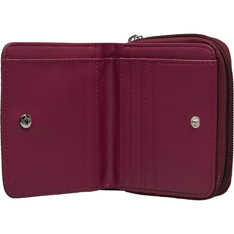 Buy Fluid Womens Zip Around Purse Berry