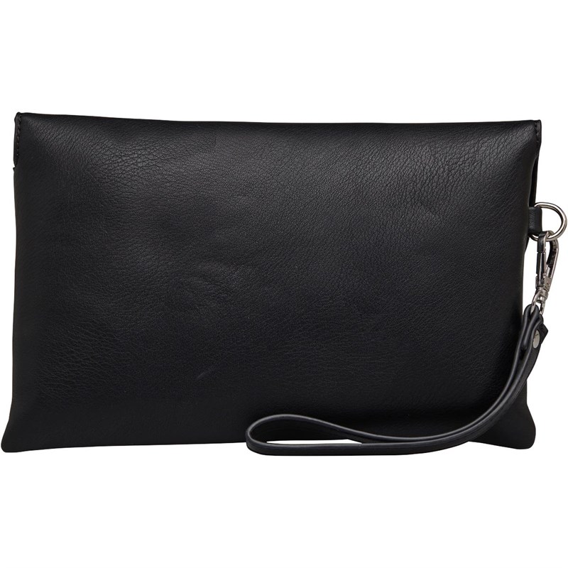 black clutch with hand strap