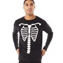 Fluid Mens Skeleton Long Sleeve Top Black
