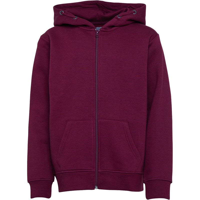 Buy Fluid Boys Zip Fleece Hoodie Burgundy