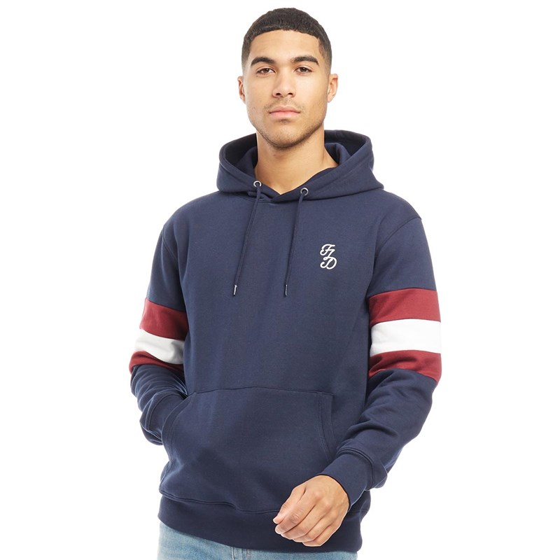 Striped sleeve hoodie Clearance
