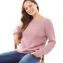 Fluid Womens Scoop Neck Sweater Dusky Pink