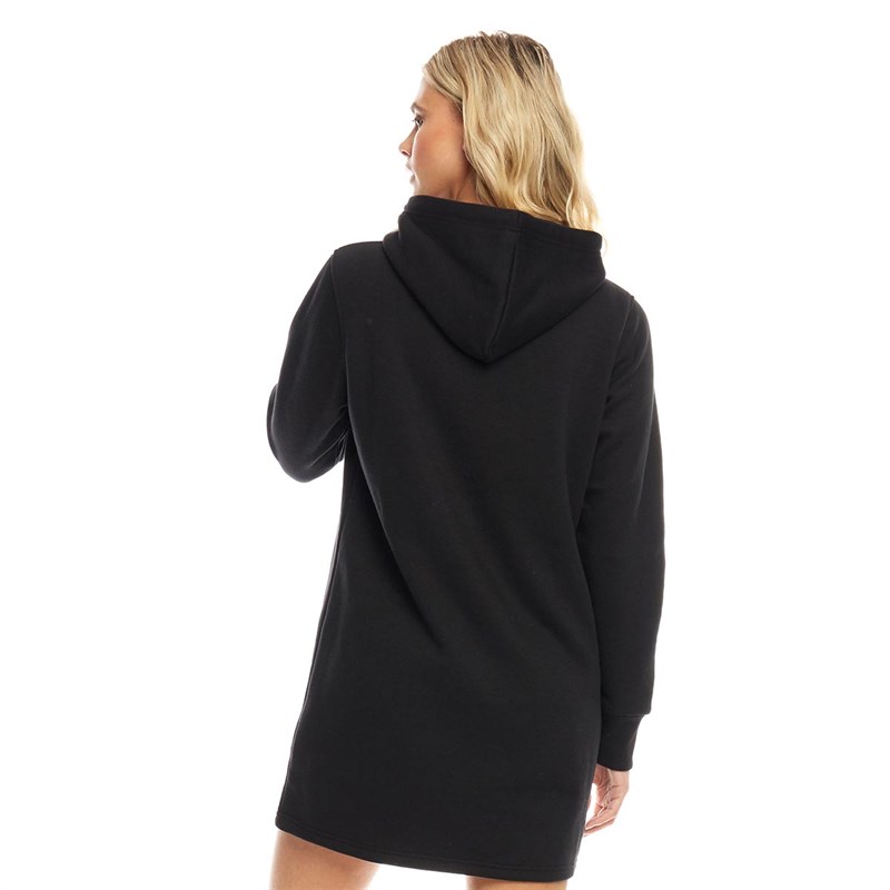 Buy Fluid Womens Hoodie Dress Black
