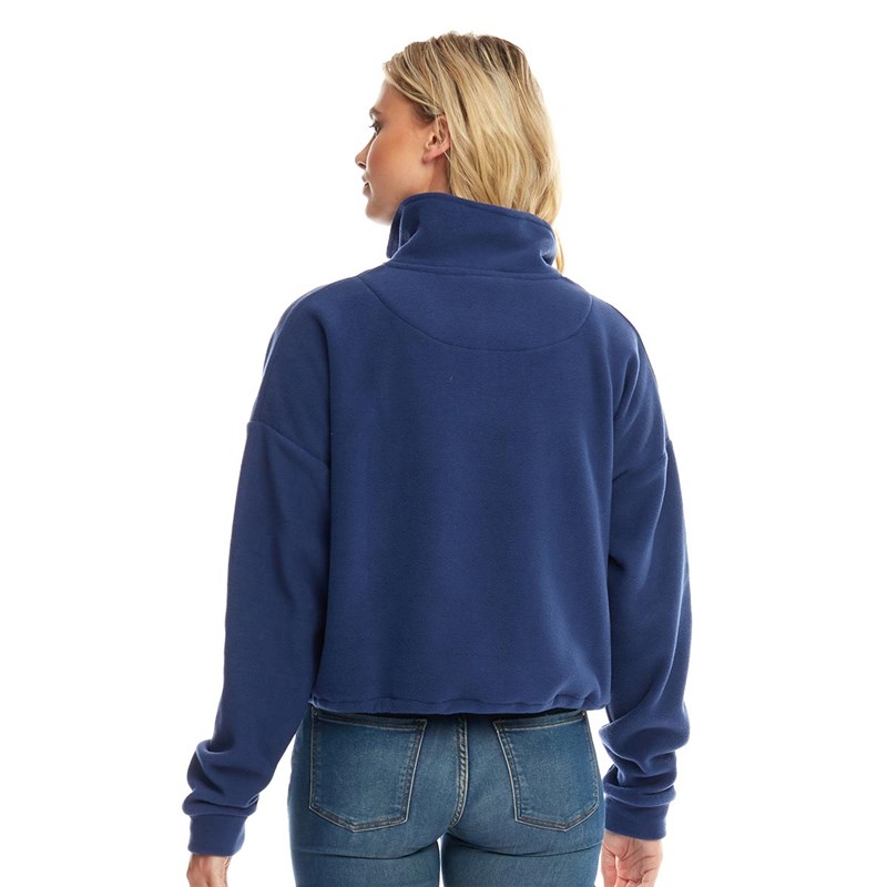 Buy Fluid Womens 1/4 Zip Micro Fleece Dark Blue