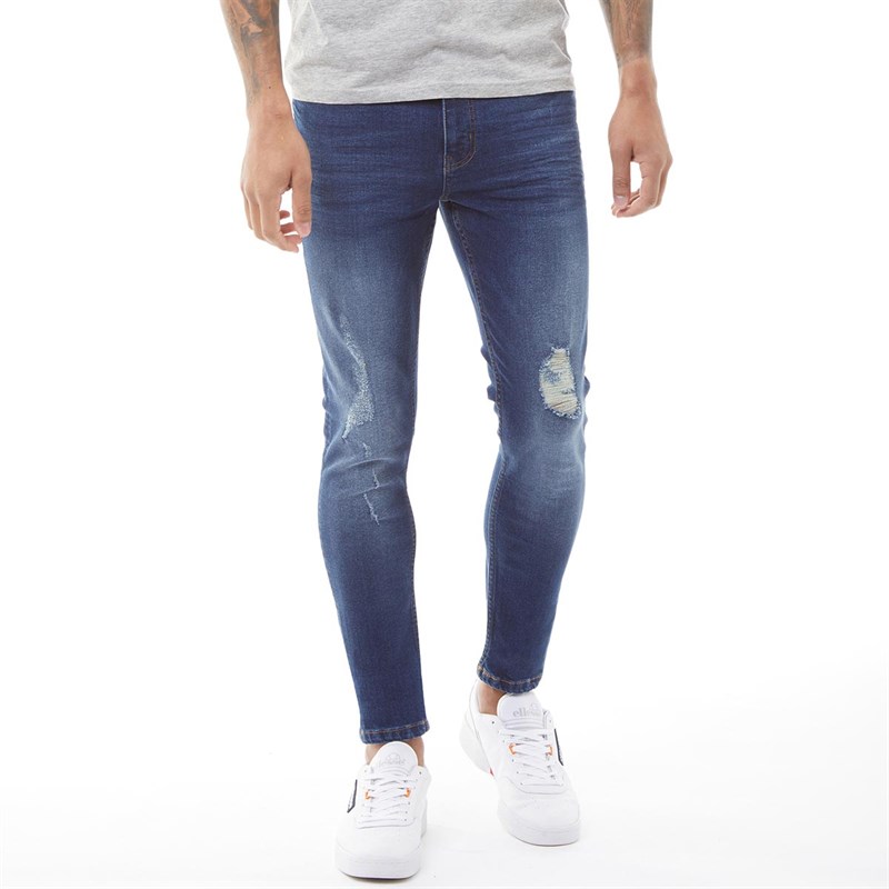 mens skinny fit ripped jeans