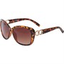 Fluid Lunettes de Soleil De Forme Carrée Femme Marron Moyen