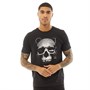 Fluid Mens Skull Print T-Shirt Black