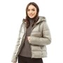 Fluid Womens Metallic Padded Jacket Mink Metallic