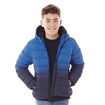 Fluid Boys Hooded Ombre Padded Jacket Royal/Navy