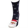 Fluid Mens Novelty Santa Socks Navy