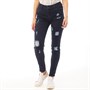 Fluid Damen Skinny Jeans Dunkelblau
