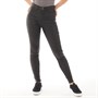 Fluid Damen Skinny Jeans Schwarz