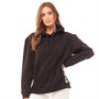 Fluid Womens Camo Trim Hoodie Black