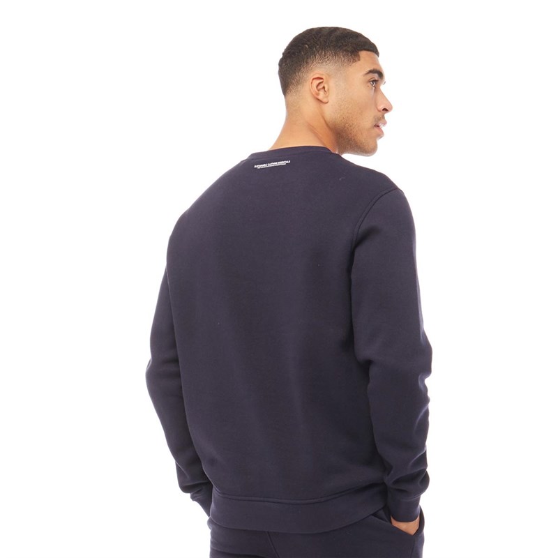 Buy Fluid Mens Cotton/Recycled Polyester Crew Neck Sweatshirt Navy