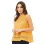Fluid Débardeur Femme Jaune Moutarde
