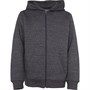 Fluid Kids Zip Through Fleece Hoodie Charcoal