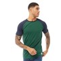 Fluid Tee-Shirt Raglan Homme Vert