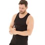 Fluid Herre Plain Muscle Back Vest Sort
