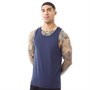 Fluid Herre Plain Muscle Back Vest Marineblå