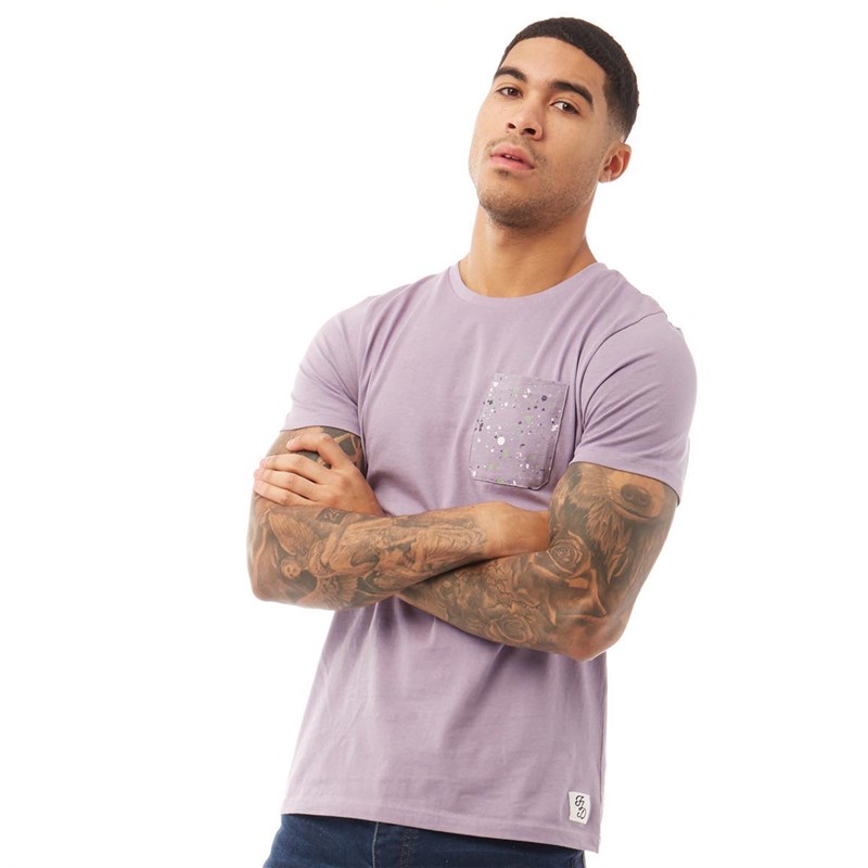 Fluid Mens Printed Pocket T-Shirt Dusk