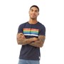 Fluid Mens Chest Stripe T-Shirt Navy