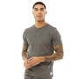 Fluid Mens Slub Henley T-Shirt Iron Gate