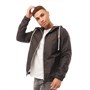 Fluid Mens Hooded Lightweight Jacket Black