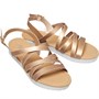 Fluid Womens Metallic Sandals Rose Gold