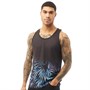 Fluid Mens Gradient Print Vest Black