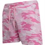 Fluid Junior Camo Print Fleece Shorts Pink Camo