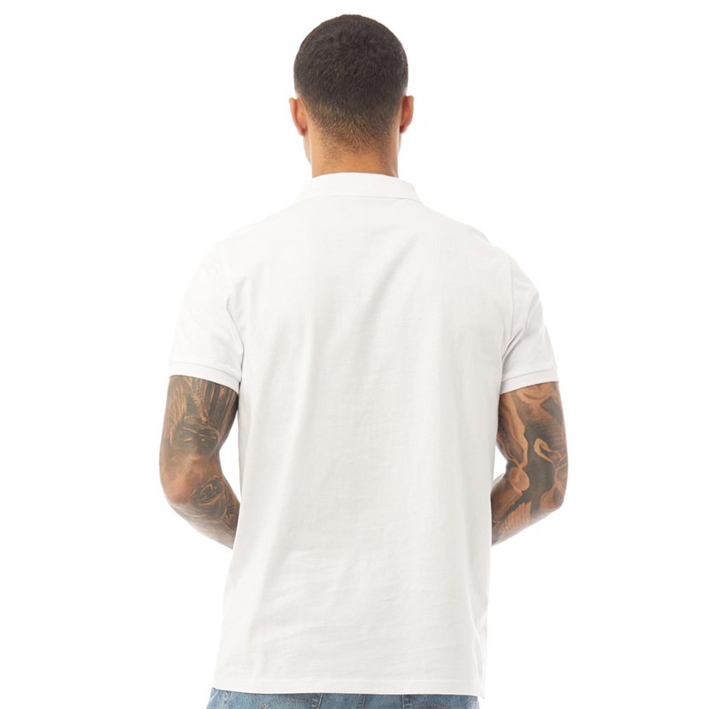 Fluid Mens Organic Cotton Jersey Polo White