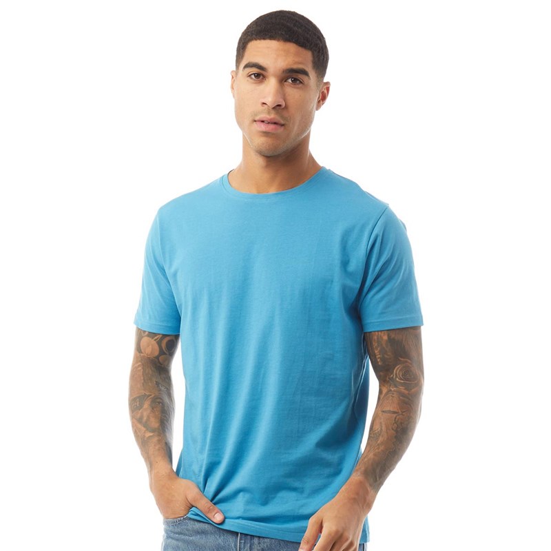 Fluid Mens Organic Cotton T-Shirt Blue