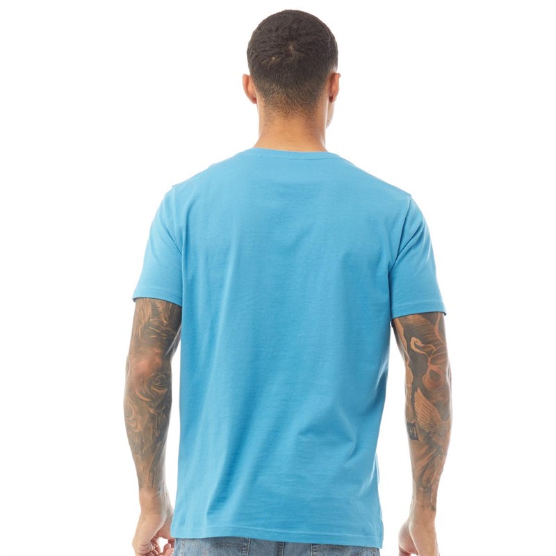 Fluid Mens Organic Cotton T-Shirt Blue