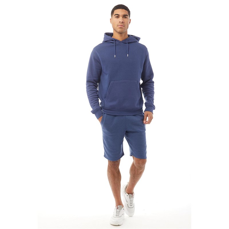 Fluid Mens Cotton/recycled Polyester Fleece Hoodie Royal