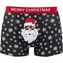 Fluid Mens Novelty Santa Trunks Black